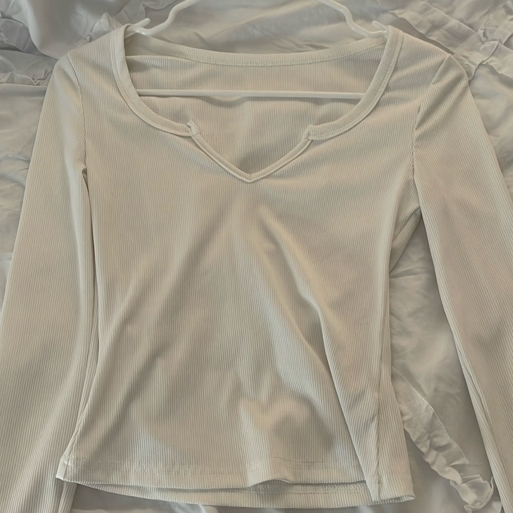 ribbed white crop top